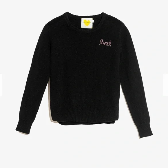Black Crew Neck Sweater - Picture 1 of 8